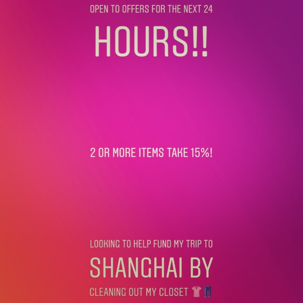 Take a look at my closet & make an offer!